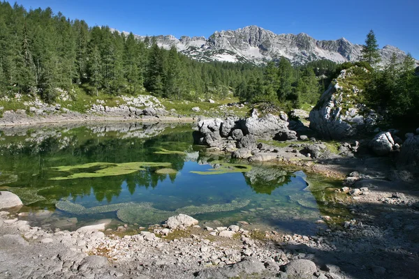 Triglav-Seen in den Julischen Alpen im Sommer — Stockfoto