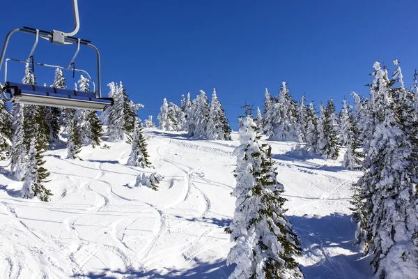 Ski lift dağ — Stok fotoğraf