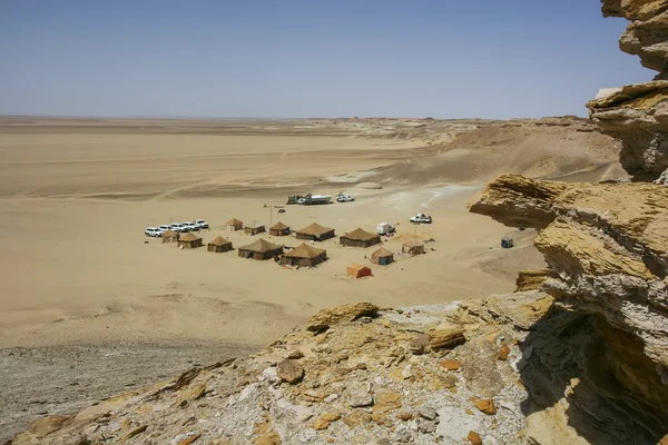 サハラ砂漠でキャンプ — ストック写真