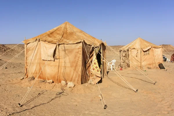 Kamp in de Sahara — Stockfoto