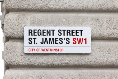 Londra 'daki sokak tabelası, UK