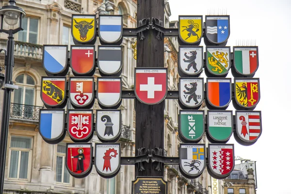 View of Swiss Cantonal Tree, London Royalty Free Stock Images