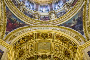 Tavan arasında St. Isaac's Katedrali, Saint Petersburg, Rusya Federasyonu