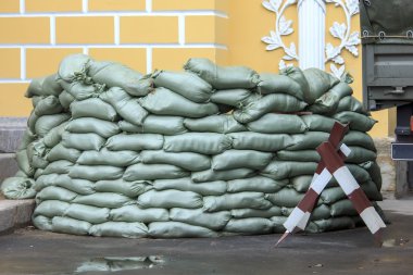 Kum torbası bunker askeri üssü