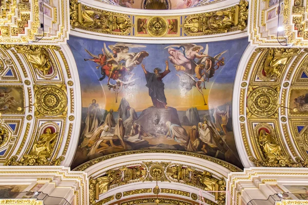 Teto na Catedral de São Isaac, São Petersburgo, Rússia — Fotografia de Stock