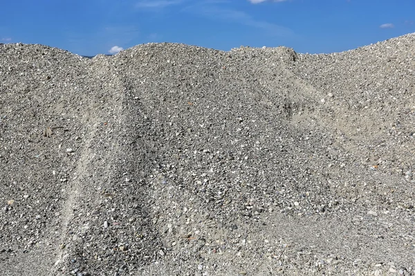 River pebbles sand making — Stock Photo, Image