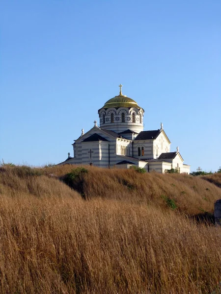 View Vladimir Cathedral Chersonesos Sevastopol Crimea Russia — Stock Photo, Image