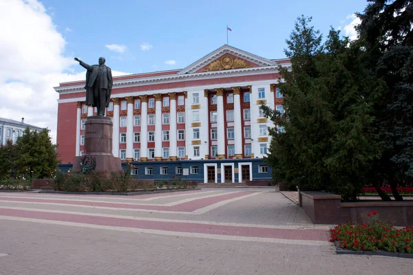 Casa Los Soviéticos Plaza Roja Kursk Rusia Vista Del Edificio — Foto de Stock