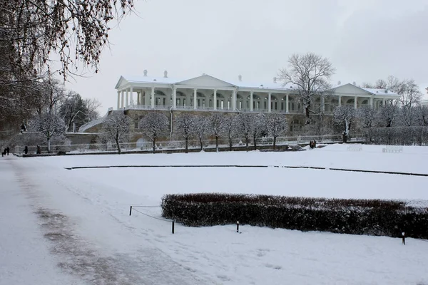 Petersburg Pushkin Russia Styczeń 2021 Widok Galerię Camerona Pobliżu Pałacu — Zdjęcie stockowe