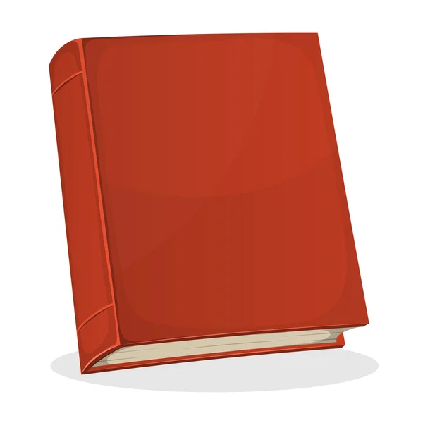 Roter Bucheinband isoliert auf weiß — Stockvektor