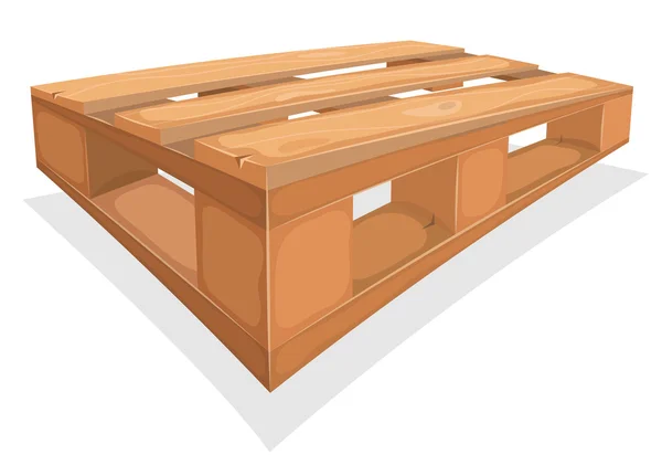 Wooden Palett For Warehouse — Stock Vector