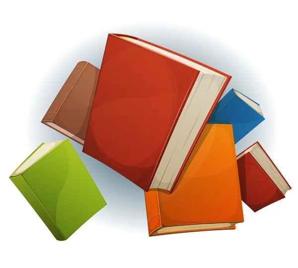 Livres Stack Flying — Image vectorielle