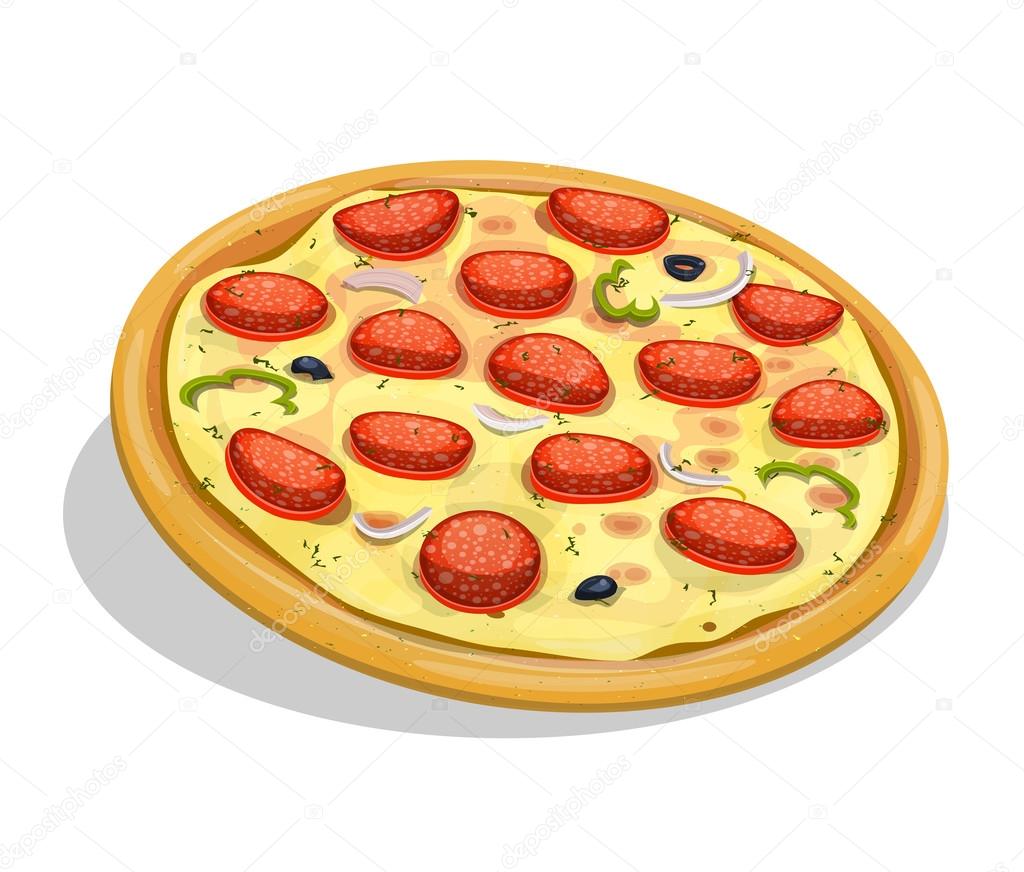 Italian Pepperoni Pizza With Chorizo