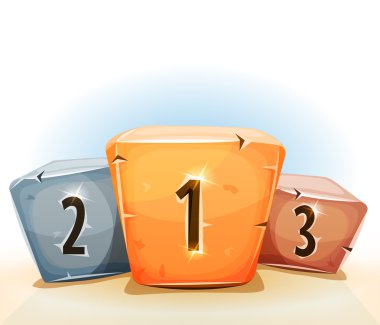 Ödül kazanan podyum oyun UI için