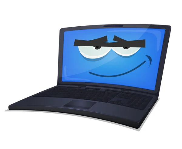 Personagem de computador portátil —  Vetores de Stock