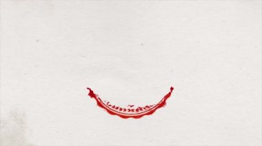 Laurel Leaves ve Beyaz Doku Animasyonu / 4k animasyonu ile Yüksek Kaliteli Etiket Defne çelengi ve taç, yıldız ve dokuma prim ürün ve mühür sertifikası ile bir tasarım palmiye ödüllerinin animasyonu