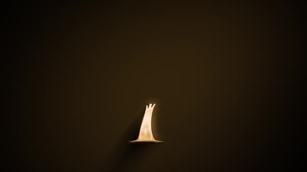 Abstraktes Baum Icon Silhouette Reveal Animation Animation Eines Abstrakten Minimalen — Stockvideo