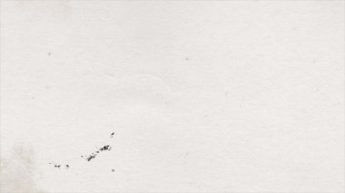 Japonya Haritası Giriş Bölgeleri / 4k animasyon Japon haritası tarafından gösteriliyor. Bölgeler görünüş ve mürekkep dokusuyla giriş arkaplanı çiziliyor