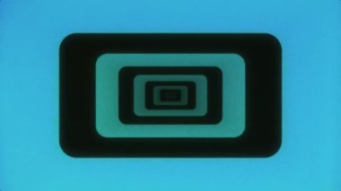 Soyut Retro 80 'lerin Arkaplanı Gruplar Çizgili Döngü / 4k animasyonuyla soyut 80' lerin retro VHS dokulu arka plan çizgileri olmayan minimal bant tünel arkaplanı