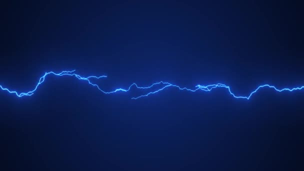 Electric Thunder Strikes Kinetic Action Loop Animation Dynamic Kinetic Distorted — Stock Video