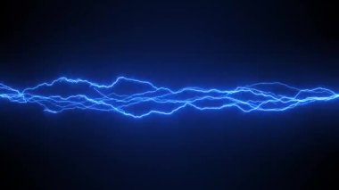 Elektrik Gök Gürültüsü Kinetik Eylem Fx Döngüsü / 4k Dinamik kinetik bozulmuş elektrik gök gürültüsünün animasyonu