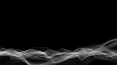 Soyut Organik Ağ Ağı, Fx Dalgalanan Arkaplan Döngüsü / 4k soyut bir fraktal organik arkaplan, ağ yüzeyi ve parçacık çizgileri dalgalanması ve kusursuz döngü