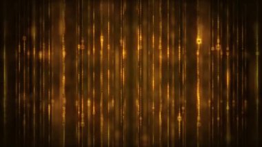 Soyut Parlayan Altın Parıltılı Çizgiler Arkaplan / 4k animasyonu Soyut altın parıldayan parlak kıvılcımlı kıvrımlar