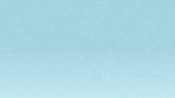 Winter White Snowflakes Wind Background Loop Animation Abstract Blurred White — Stockvideo