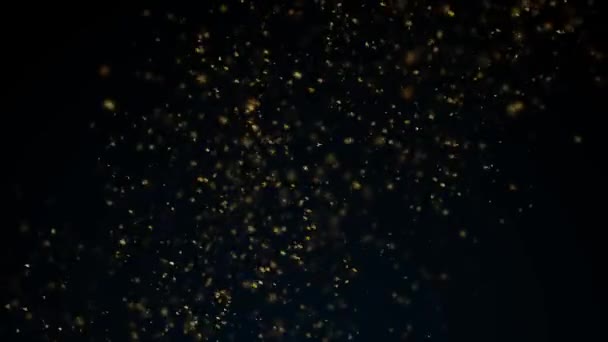 アブストラクトファイアライト粒子スパークリング背景ループ 4Kアニメーションの抽象的背景と炎のフラクタル火花立ち上がりとシームレスループ — ストック動画
