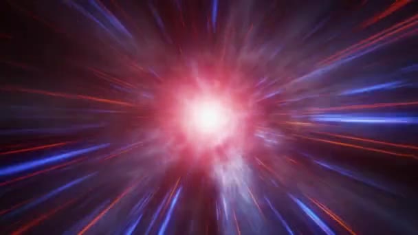 Abstract Scifi Space Vortex Starburst Overlay Seamless Loop Animation Fantastic — Αρχείο Βίντεο