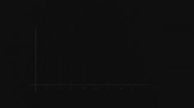 Graphic Business Growth And Success Stats Infographics/ 4k animation of a business elegant design infographics with rising curves and bar stats appearing, symbolizing growth and success, increase and decrease earnings with noise digital effects