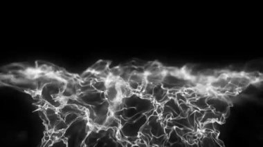 Abstract Fractal Patterns Technology Motion Background/ 4k animation of a cool motion technology background with fluid low polygons, lines and dots spinning seamless looping