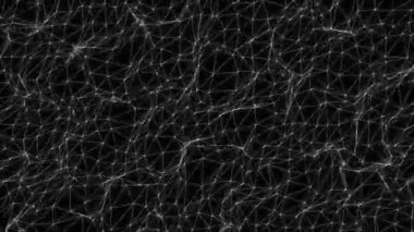 Soyut Düşük Çokgenler Arkaplan Fraktal Döngü / 4k animasyonunu düşük çokgenli dikişsiz döngülü soyut bir arkaplan ağı animasyonuyla biçimlendirir