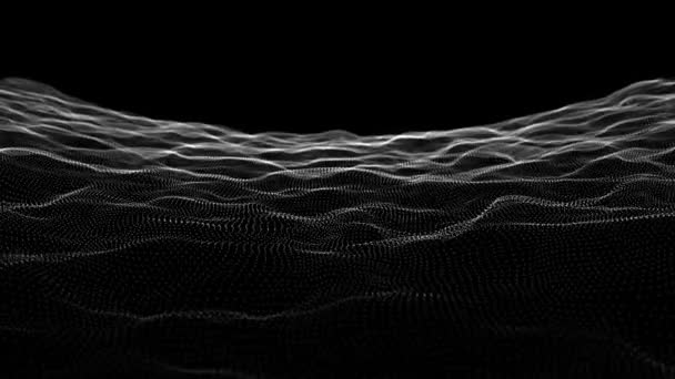 Abstrakte Niedrige Polygone Formen Hintergrund Fraktale Schleife Animation Einer Abstrakten — Stockvideo
