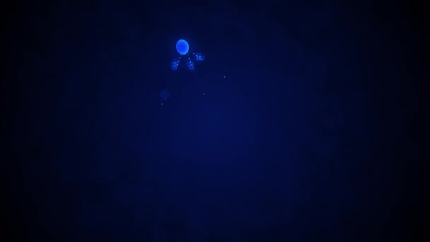 天秤座黄道带星座背景 4K动画黄道带星座图标 星座图和空间背景符号 — 图库视频影像