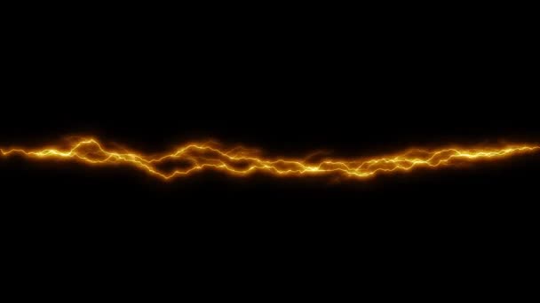 Electric Thunder Fire Strikes Kinetic Action Loop Animation Dynamic Kinetic — Stock Video