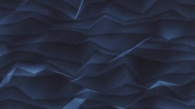 Soyut Fraktal Düşük Çokgenler Dokulu Arka plan Döngüsü / 4k Soyut düşük çokgen arka plan ışık dokusu ve düzensiz döngüsü