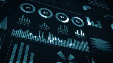 İş İstatistikleri, Piyasa Verileri ve Bilgi Animasyonu / 4k animasyon bir dizi tasarım şirketi ve pazar veri analizi ve raporları düzenleri, bilgi grafikleri, bar istatistikleri, çizelgeleri ve diyagramsız döngüler