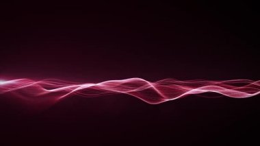 Soyut Teknoloji Dalgalanan Alan Fx ile Lens Arkaplan Döngüsü / 4k soyut fraktal arkaplan parlayan ağ çizgileri ve lenslerin yanıp sönmesi ve pürüzsüz döngü