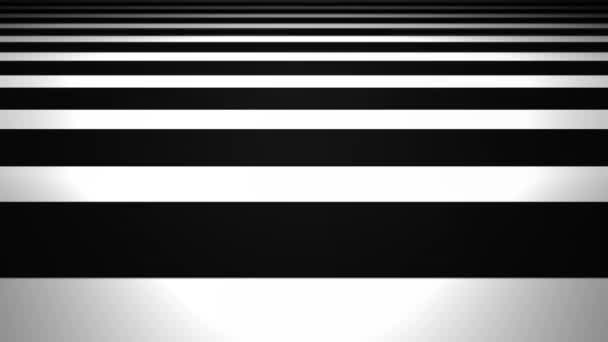 Abstract Minimal Stripes Ambient Background Loop Animação Abstrato Preto Branco — Vídeo de Stock