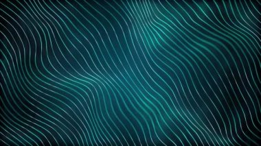 Soyut Dijital Dalga Satırları Fx Arkaplan Döngüsü / 4k Soyut fraktal dijital çizgilerin canlandırması