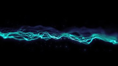Soyut Dizgi Çizgileri Sallama Arkaplan Döngüsü Odaklanma / 4k canlandırması ile soyut bir tasarım arkaplanı görsel fx dikişsiz döngü çizgileri