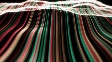 Güçlü hız vuruşları ve dikişsiz döngüler içeren soyut bir teknolojinin 4k animasyonu