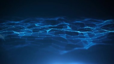 Soyut Plexus Dijital Teknoloji Arkaplan Döngüsü