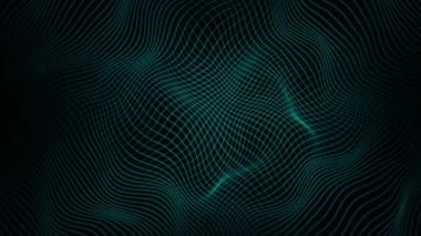 Soyut dalga çizgileri Fx Arkaplan Döngüsü / 4k Soyut fraktal dijital çizgilerin canlandırması