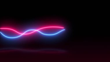 Soyut Işık Dizgileri Desenleri Akan Arkaplan / 4k Soyut teknoloji arka planı Tasarım yavaş çekim vuruş desenleri ve dizgilerinin