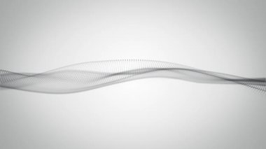 Soyut Dijital Ağ Şekli Fx Arkaplan Döngüsü / 4k Soyut bir fraktal dijital ağ arka planının bulanık odaksız döngü ile canlandırması