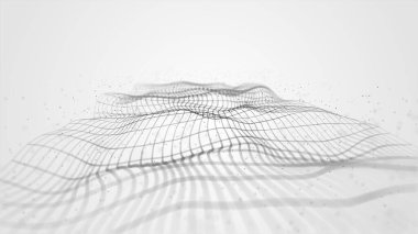 Bulanık odaklı ve süslemeli soyut fraktal dijital teknoloji arkaplanı