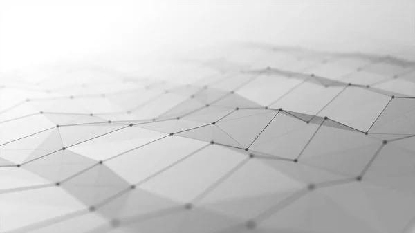 Animação Fundo Tecnologia Forma Plexo Abstrato Com Linhas Polígonos Baixos — Fotografia de Stock