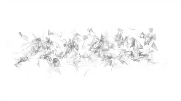 Animering Abstrakt Plexus Form Teknik Bakgrund Med Låga Polygoner Linjer — Stockfoto